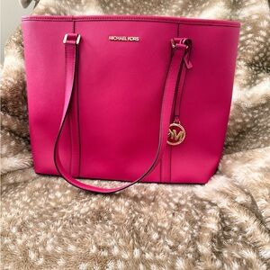 Michael Kors Fuchsia Tote Bag
